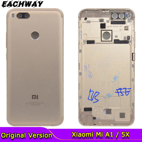 for Xiaomi Mi A1 Battery Cover A1 Rear Door Back Housing Case For Xiaomi Mi 5X A1 Battery Cover With Power Volume Button Replace ► Photo 1/6