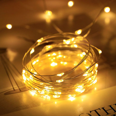 Fairy Holiday string lights 10M 5M 3M 2M 1M LED 7 Color Battery Box of Copper Lamp Wedding Christmas Party Home Decor lights ► Photo 1/6