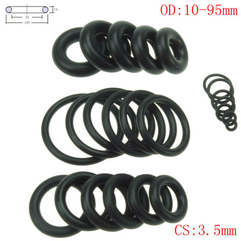 CS 3.5mm OD10-95mm NBR Rubber O Ring O-Ring Oil Sealing Gasket Automobile Sealing ► Photo 1/4