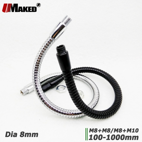 2pc 10pc Dia 8mm LED Gooseneck 10 15 20 25 30 40 50CM Desk Lamp Soft light Flexible Hose LED Table lamp holder lights Metal Pipe ► Photo 1/6