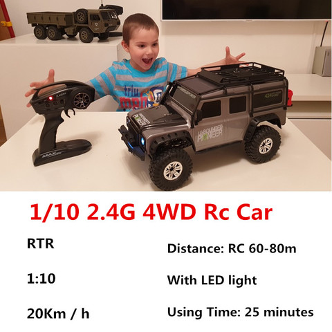 1/10 2.4G 4WD Rc Car large Control Retro Vehicle  RC Off-Road 20Km / h Adults RC Cars Toys Gift  RTR Model Outdoor Toys ► Photo 1/6