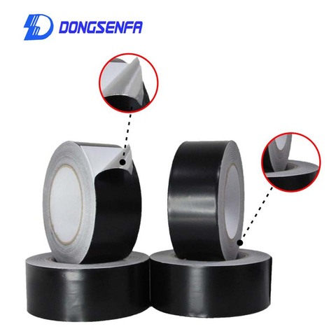 Black Aluminum Foil Tape High Temperature Resistant Shielding Foil Tape Heat Insulation Flame Retardant Light Absorption 50M ► Photo 1/6
