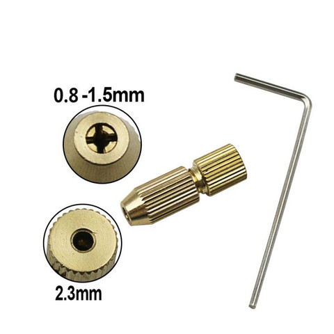 2.3MM Brass Electric Motor Shaft Clamp Fixture Chuck Mini Small For 0.7-1.5mm Drill Micro Drill Bit Clamp Fixture Chuck ► Photo 1/5