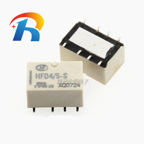 Free shipping 10pcs/lot Signal Relay HFD4/3-S HFD4/4.5-S HFD4/5-S HFD4/12-S HFD4/24-S SMD 2A 8PIN 3VDC 4.5VDC 5VDC 12VDC 24VDC ► Photo 1/3