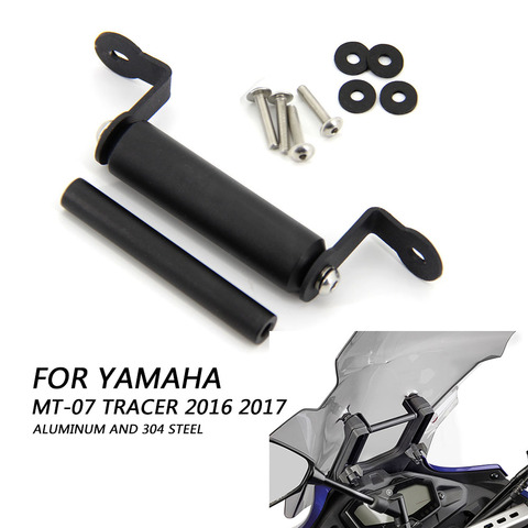 For YAMAHA MT-07 Tracer MT07 MT 07 Tracer 2016 2017 Mobile Phone USB Navigation Bracket Mobile Phone GPS Plate Bracket ► Photo 1/6