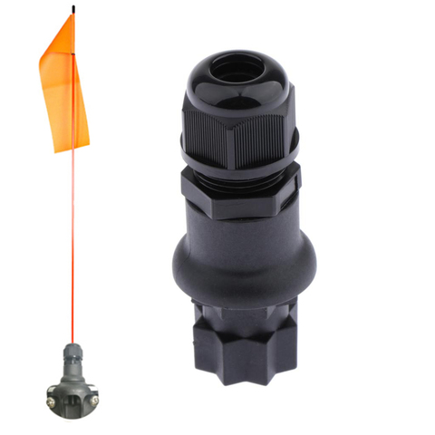 Universal Kayak Safety Flag Mount, Black Kayak Flagpole Holer Side Track Mount Base DIY Accessories for Boat Canoe Yacht Dinghy ► Photo 1/6