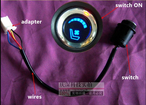 round six positions heat switch only with car seat ventilation label,free shipping ► Photo 1/4