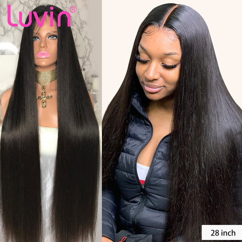 Reageren zegen Nuchter Price history & Review on Luvin 26 28 30 40 Inch Straight Glueless Lace  Front Human Hair Wigs For Women Brazilian Frontal Wig Pre Plucked |  AliExpress Seller - Luvin Official Store | Alitools.io