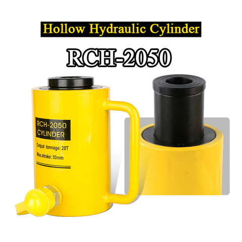 Hollow Hydraulic Cylinder RCH-2050 Hydraulic Jack with Tonnage of 20T, Work Travel of 50mm ► Photo 1/6