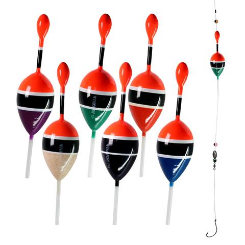 5pcs/lot Fishing Slip Float Bobbers 15g 5g Balsa Wood Fishing Slip Float 5 colors Slip Bobber Rigs ► Photo 1/6