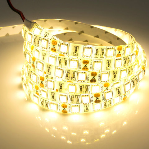 1M DC12V SM5050 High CRI 90+LED Light Strip 10MM White PCB Flex Ribbon Strip 60LEDs/M Non-waterproof  High Color Rendering Index ► Photo 1/6