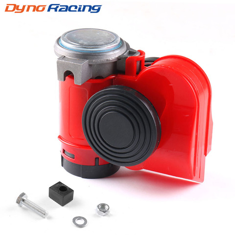 12V 115dB Red Snail Compact Air Horn Air Car Truck Multi-tone & Claxon Horns 450Hz for Cars Vehicles Motorcycle Boat RV ► Photo 1/5