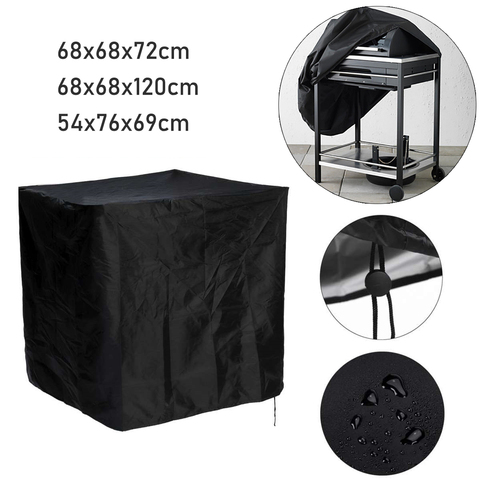 Waterproof BBQ Grill Cover Barbeque Cover Anti Dust Rain UV For Gas Charcoal Electric Barbecue Accessories Outdoor Garden ► Photo 1/6