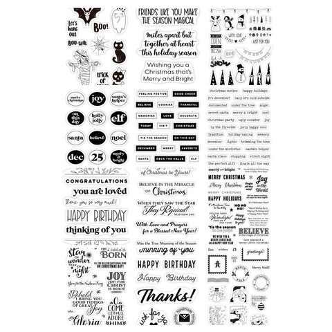 Christmas Clear Silicone Stamp / seal for DIY Scrapbooking / Album Decorative Clear Stamp Sheets A519 ► Photo 1/6