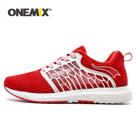 ONEMIX Women Running Shoes Breathable Mesh Athletic Shoes Super Light Outdoor Women Sports Shoes Walking Jogging Shoes ► Photo 1/6