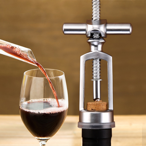 Portable Metal Red Wine Opener Zinc Alloy Corkscrew Cork Puller Remover Champagne Opener Wine Opener Kitchen Tools ► Photo 1/6