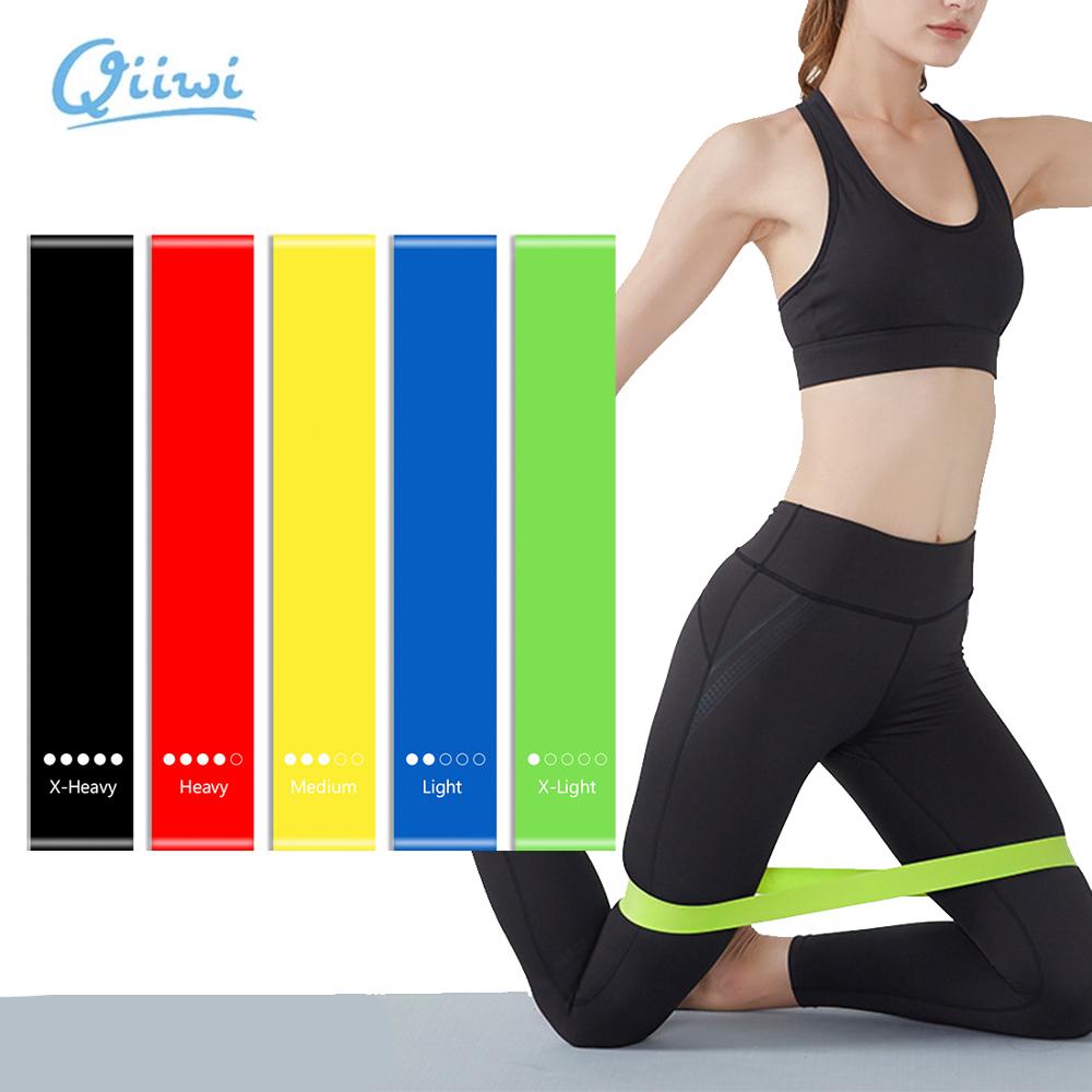 Yoga Stretch Bands Exercise Resistance Loop Pilates Workout Fitness Training 