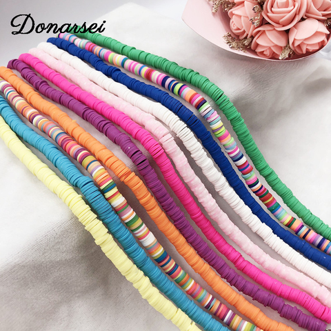 Donarsei 2022 New Fashion Colorful Clay Choker Necklace For Women Bohemian Adjustable Soft Pottery Collar Necklace Boho Jewelry ► Photo 1/6