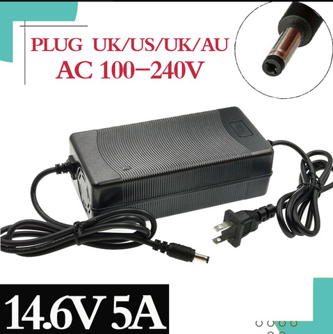 1Pcs 14.6V 5A LiFePO4 charger 4Series 12V 5A Lifepo4 battery charger 14.4V battery smart charger For 4S 12V LiFePO4 Battery ► Photo 1/6