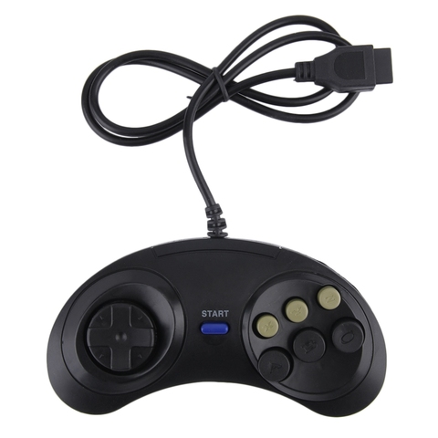 New Six Buttoms Game Handle Command Pad Plastic Accessories Gamepad For Sega Megadrive for Mega drive Deluxe Drive Wonder mega ► Photo 1/6