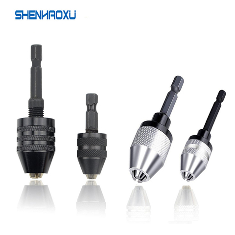 Hex Shank Keyless Drill Chuck 0.3mm-3.6mm 0.6mm-6.5 Mm Clamping Range Driver Tool Accessories Easily Into The Power Drill Driver ► Photo 1/6