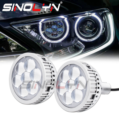 Sinolyn H7 LED Projector Headlight Devil Demon Eyes Lenses H1 9005 9006 High Beam LED Lens For Car Lights Accessories Retrofit ► Photo 1/6