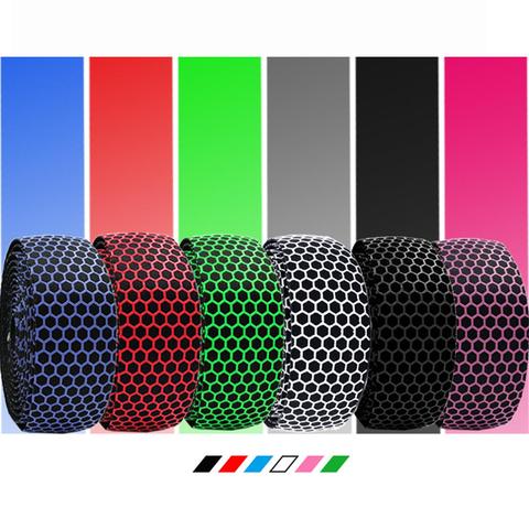 Honeycomb PVC Road Bike Bicycle Handlebar Tape Belt Cycling Handle Bar Tapes Wrap Cork 2 Bar Plug Anti-slip Straps guidoline ► Photo 1/6