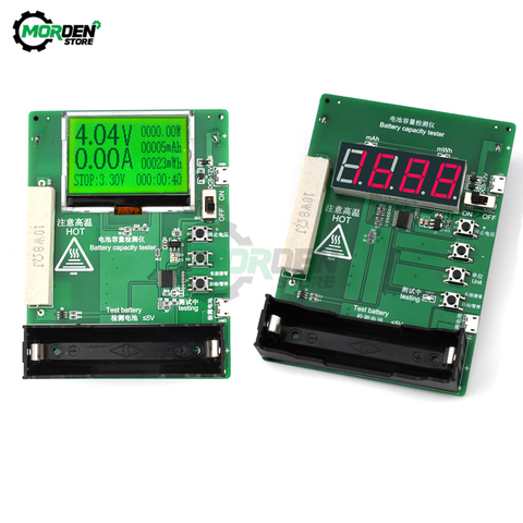 LCD LED Display Battery Capacity Tester MAh MWh 18650 Lithium Battery Digital Measurement Lithium Battery Power Detector Module ► Photo 1/6