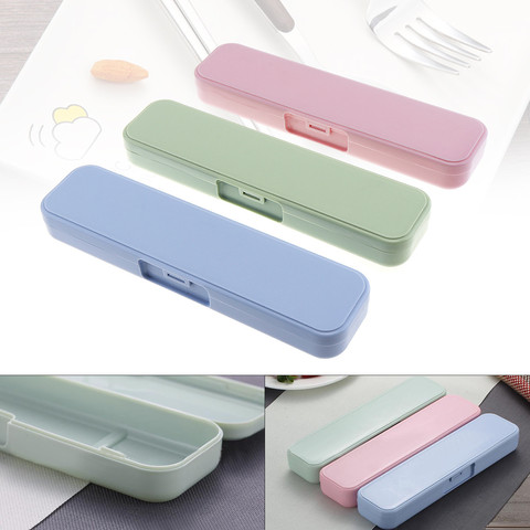 Universal Portable PP Conjoined Side Opening Cutlery Receptacle Tableware Storage Box Case ► Photo 1/6