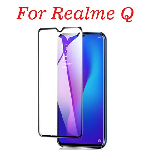 3D Full Glue Tempered Glass For OPPO Realme Q Full Cover 9H Protective film Screen Protector For OPPO Realme Q ► Photo 1/1