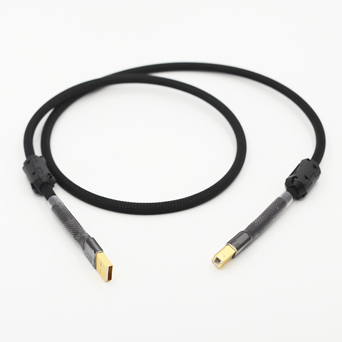 HI-End Oxygen-Free Copper Decoder Sound Card Audio Cable DAC Data Lines HiFi 2.0 USB Cable For Data Cable DAC DVD Amplifier ► Photo 1/6