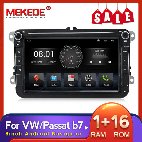 MEKEDE Car DVD Player For VW Passat b7 CC Polo GOLF 5 6 Touran EOS T5 Sharan Jetta Tiguan Navigation GPS Radio Support Carplay ► Photo 1/6
