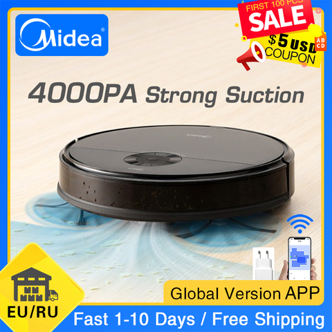 Midea I5C Robot Vacuum Cleaner for Home 4000Pa Suction Cleaning Automatically Charge Mop Dust Collector Smart Planned  Aspirator ► Photo 1/6