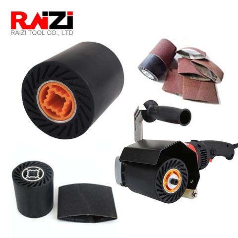 Raizi 90*100 mm Sander Wheel Expansion roller For Flat&Tube Belt Sander Polisher Sanding Belts Abrasive Sleeves Wheel ► Photo 1/6