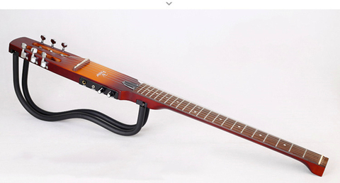 Folding portable travel folk mute electric guitar beginners introduction ► Photo 1/6