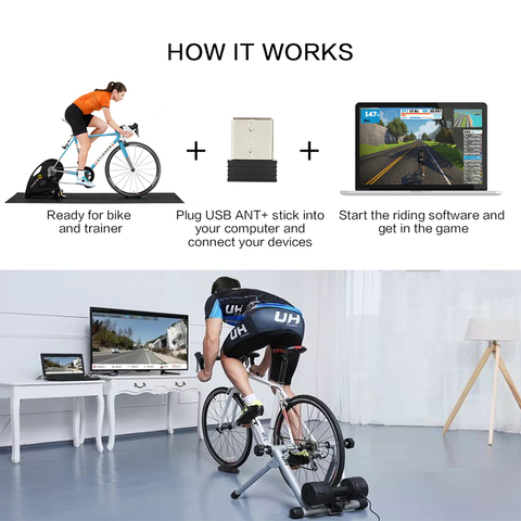 CYCPLUS USB Dongle ANT+ mini ANT USB Stick Cycling Bicycle Receiver Bike trainer For Garmin Zwift Wahoo Bkool ► Photo 1/6