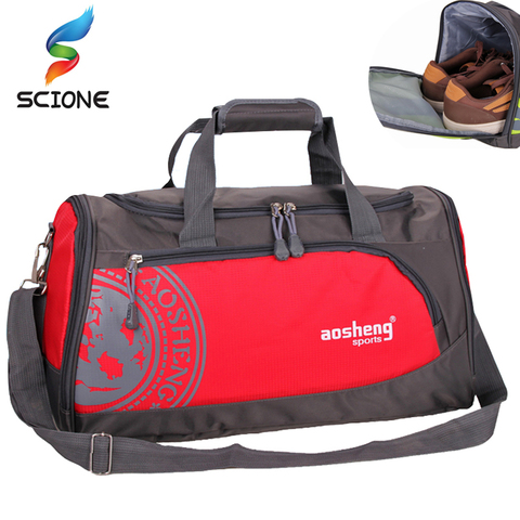 Hot Nylon Outdoor Sports Gym Bag Professional Men Women Fitness Travel Handbag Hot Training Female Yoga Duffel Shoulder Bag ► Photo 1/6