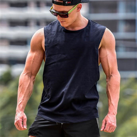 Mens Bodybuilding Cartoon Tank Top Gym Fitness Loose Cotton Sleeveless shirt  Anime Clothing Stringer Singlet Male Vest - Price history & Review, AliExpress Seller - SuperGym Store
