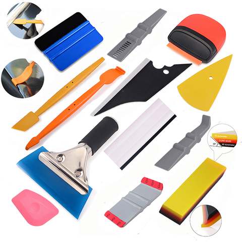 FOSHIO Car Vinyl Wrap Tool Set Magnet Squeegee Stick Squeezing Scraper Carbon Fiber Film Wrapping Cutter Aid Tool Window Tinting ► Photo 1/6