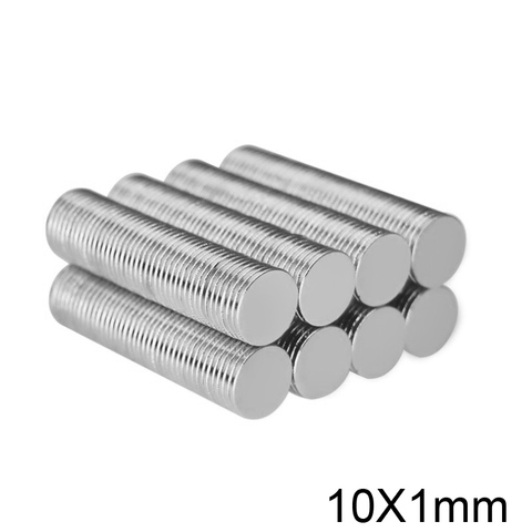 50~800PCS 10x1 mm Strong Neodymium Magnet 10mm X 1mm Permanent Magnet disc 10x1mm Powerful Magnetic Round Magnet 10*1 mm ► Photo 1/6