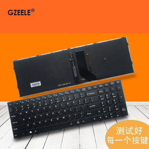 US laptop keyboard for CLEVO N950 N750 N850 N850HZ N850HN N850HK1 N850HC N850HL N950PT6 backlight ► Photo 1/4