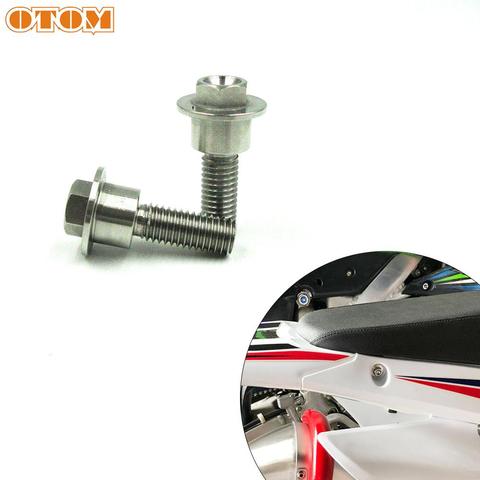 OTOM Motorcycle Seat Bolt Tab Screws Mount Knob Cover Lock Nut For HONDA CRF250R CRF250X CRF450X CRF250L CRF450RWE Dirt Pit Bike ► Photo 1/6