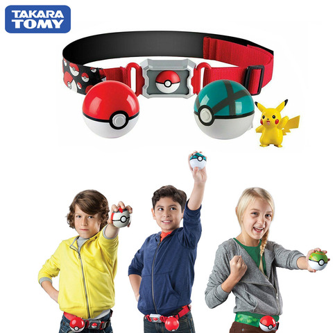 Genuine US Version Pokemon Master Elf Ball Belt Set Telescopic TAKARA TOMY Toys for Children Gift ► Photo 1/6