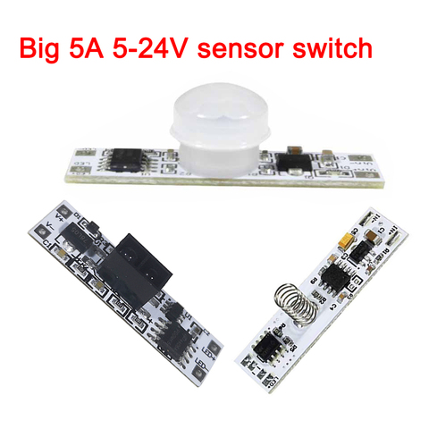 3.7-24V 13A For Smart Home LED Light Strip Touch Sensor Switch Capacitive Coil Spring Switch LED Dimmer witch PIR IR Sensor ► Photo 1/6