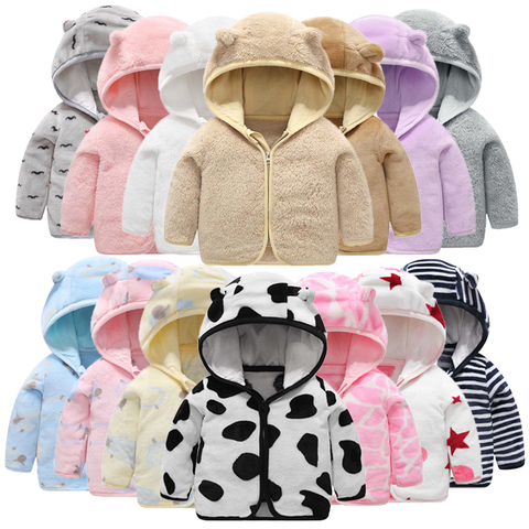 Children's Flannel Clothing hooded jacket for girls 2022 Thick Warm jacket for a boy Newborn Clothes Coat Baby girl Clothes 0-6Y ► Photo 1/6
