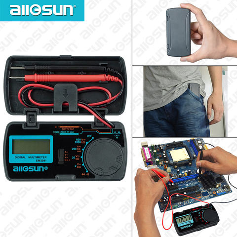 all sun all-sun  EM3081 EM3082 EM3085A Digital Multimeter 3 1/2 1999 AC/DC Ammeter Voltmeter Ohm Portable Meter voltage meter ► Photo 1/6