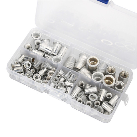 100PCS Aluminum M3 M4 M5 M6 M8 Rivet NutsInsert Rivets Multi Size Flat Head Rivet Nuts Set ► Photo 1/6