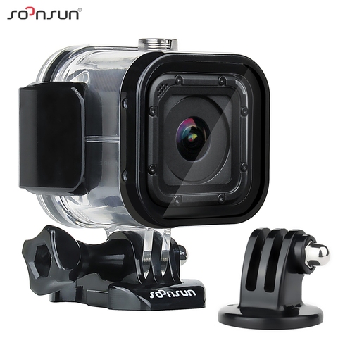SOONSUN 60m Underwater Waterproof Diving Housing Protective Case Cover for GoPro Hero 5/4 Session Go Pro Session Accessories ► Photo 1/6