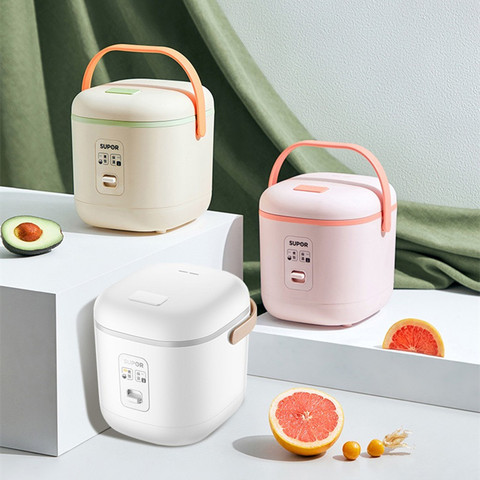 220V 1.2L Electric Rice Cooker Multifunctional Household Heating Box Non-stick Mini Multi Cooker 3 Color Available ► Photo 1/5