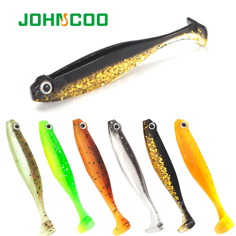 Silicone Bait 8pcs Soft Bait Fishing Lure Shad Worm 60mm 2g Iscas Artificiais Pesca Wobbler  Carp Lures Swimbait ► Photo 1/6